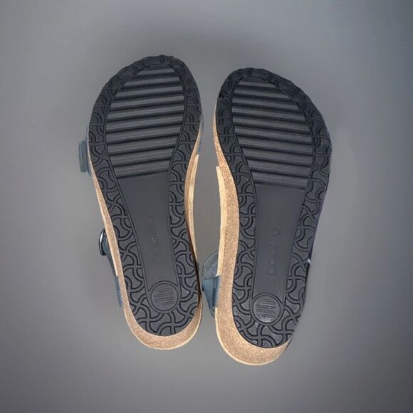 Papillio by Birkenstock Soley Grey Wedge Sandals Pearlescent US 8/39 NWT - Picture 9 of 9